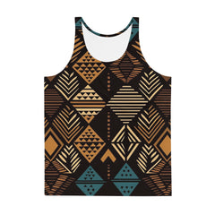 African Print Men's Tank Top | Earth tones | Medina - Love Africa Print