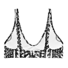 African Print Padded Bikini Top | Black and white | Oasis - Love Africa Print