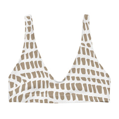 African Print Padded Bikini Top | Nude tones | Sahara - Love Africa Print