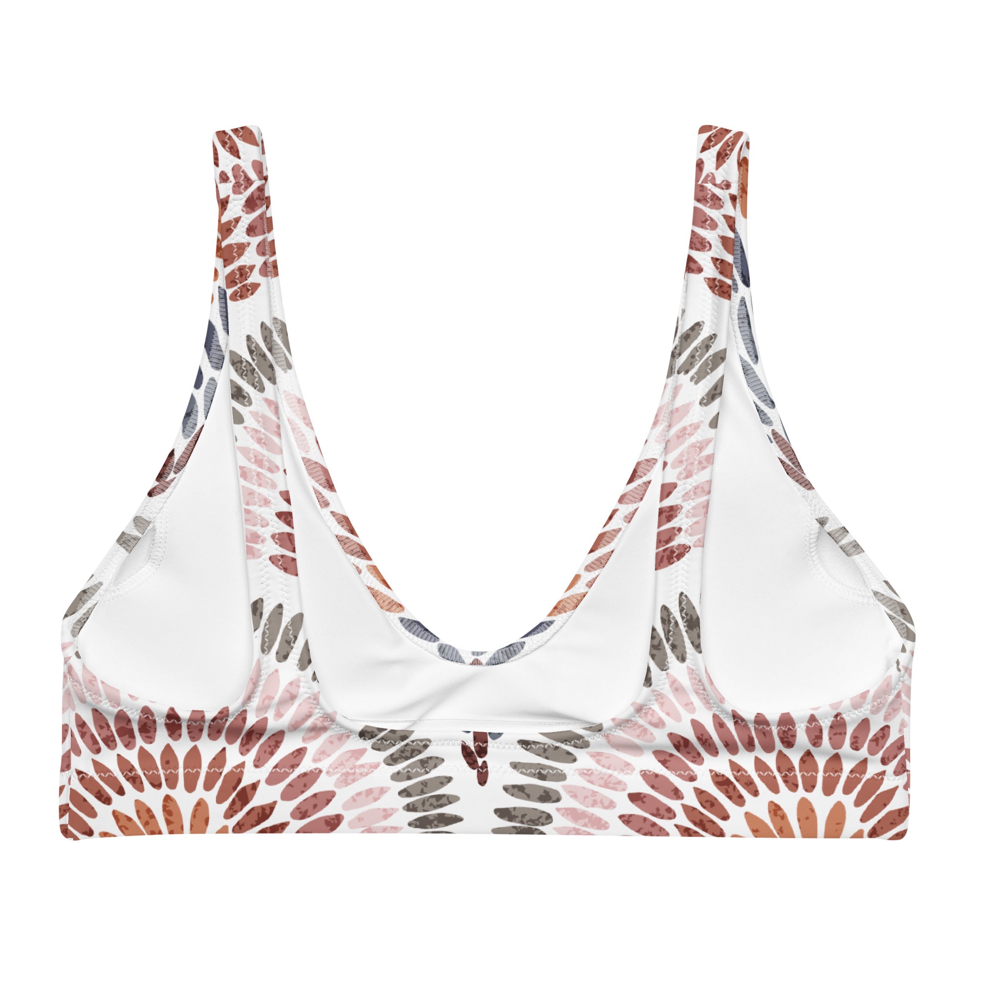 African Print Padded Bikini Top | Pastel tones | Blossom - Love Africa Print