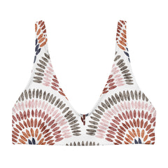 African Print Padded Bikini Top | Pastel tones | Blossom - Love Africa Print