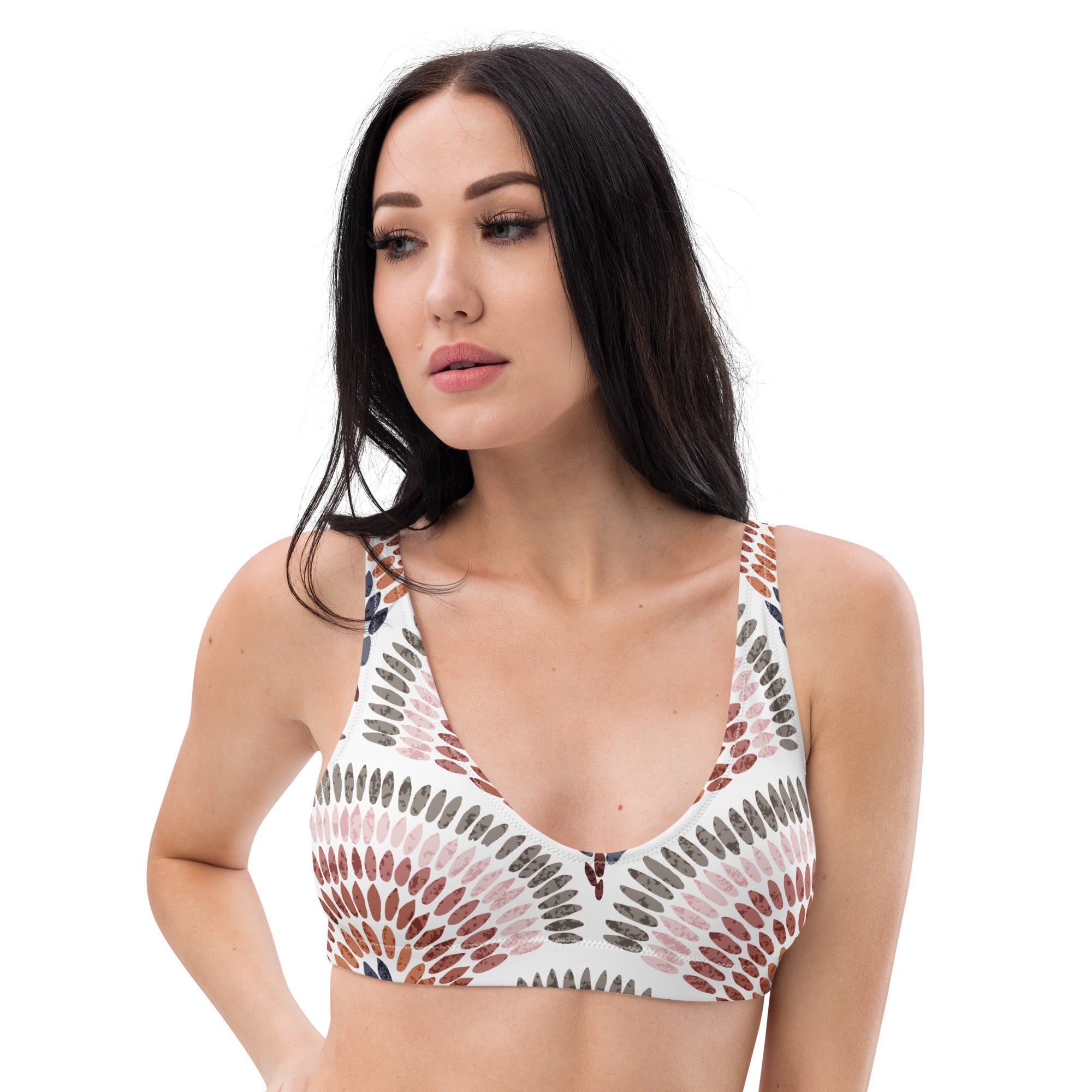 African Print Padded Bikini Top | Pastel tones | Blossom - Love Africa Print