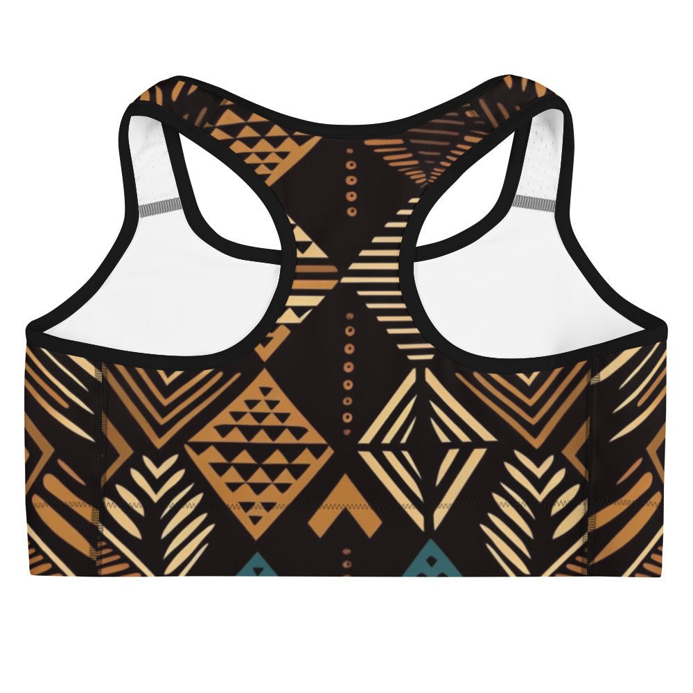 African Print Sports Bra| Earth tones | Medina - Love Africa Print