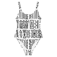 African Print Swimsuit | Black and white | Nomadic - Love Africa Print