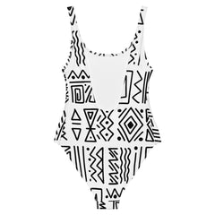 African Print Swimsuit | Black and white | Nomadic - Love Africa Print