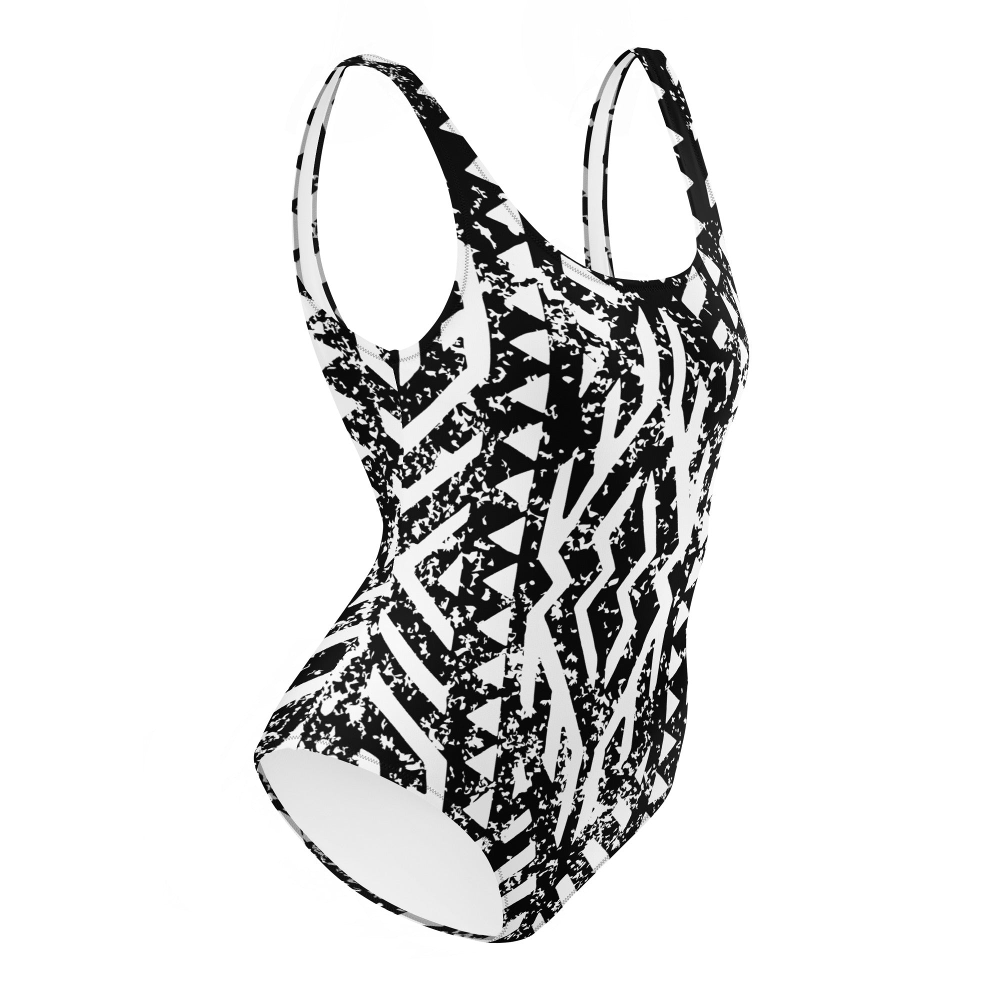 African Print Swimsuit | Black and white | Oasis - Love Africa Print