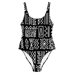 African Print Swimsuit | Black and white | Rhythms - Love Africa Print