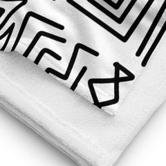 African Print Towel | Black and white | Nomadic - Love Africa Print