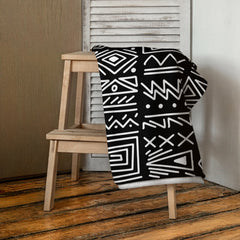 African Print Towel | Black and white | Rhythms - Love Africa Print