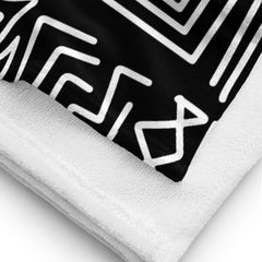 African Print Towel | Black and white | Rhythms - Love Africa Print