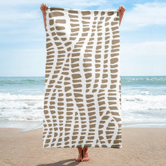 African Print Towel | Nude tones | Sahara - Love Africa Print