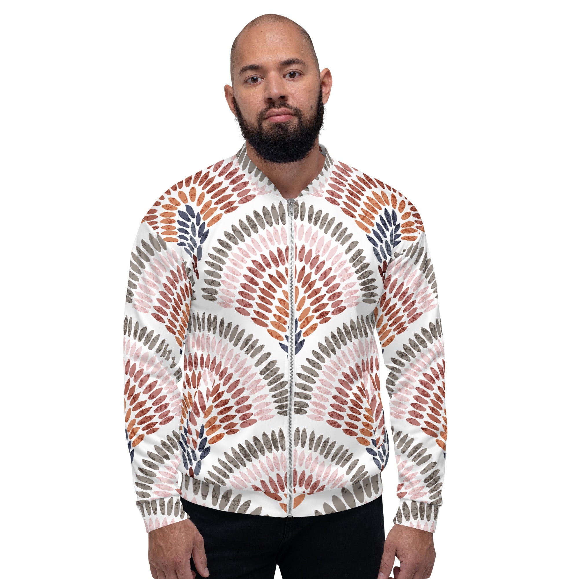 African Print Unisex Bomber Jacket | Pastel Tones | Blossom - Love Africa Print