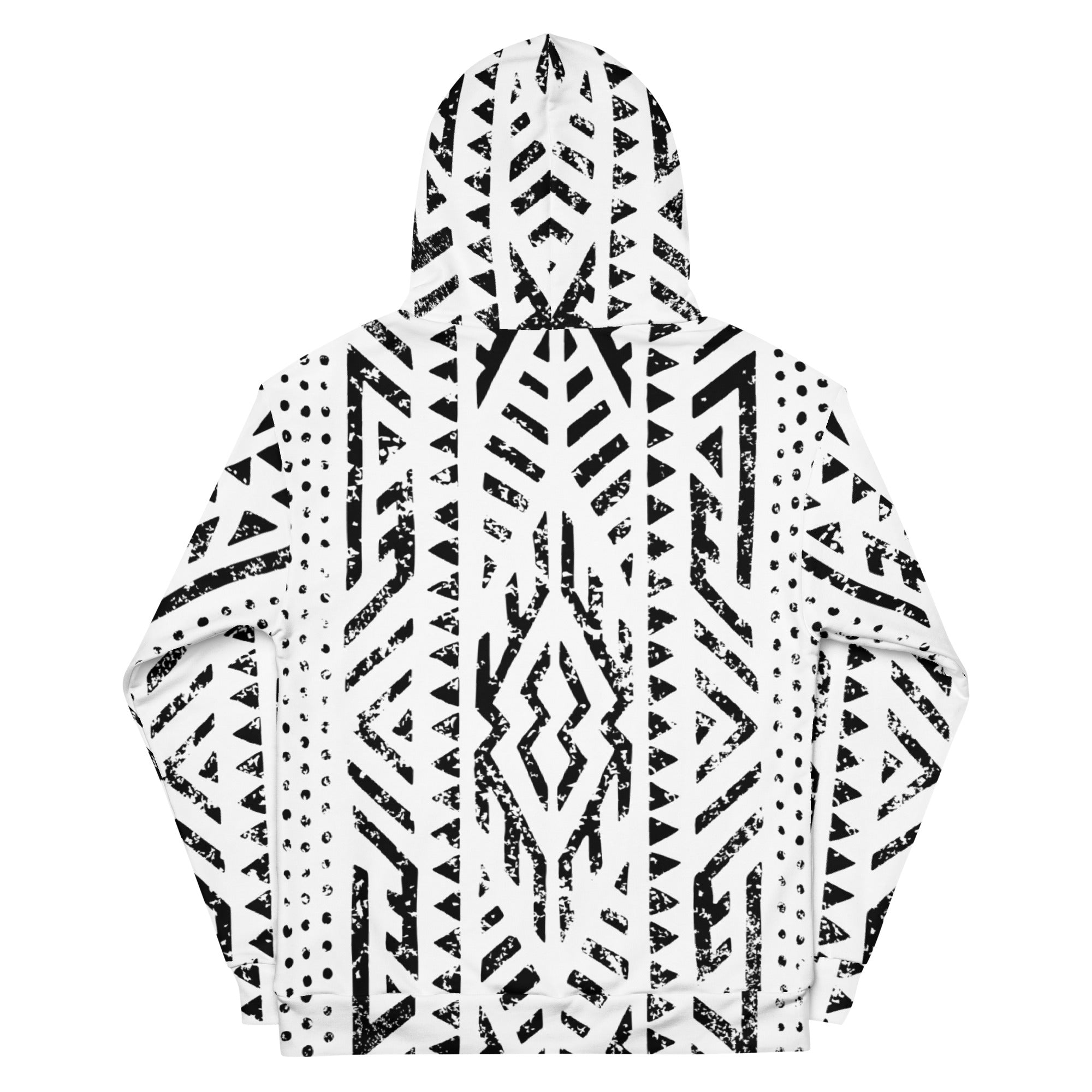 African Print Unisex Hoodie | Black and white | Mirage - Love Africa Print