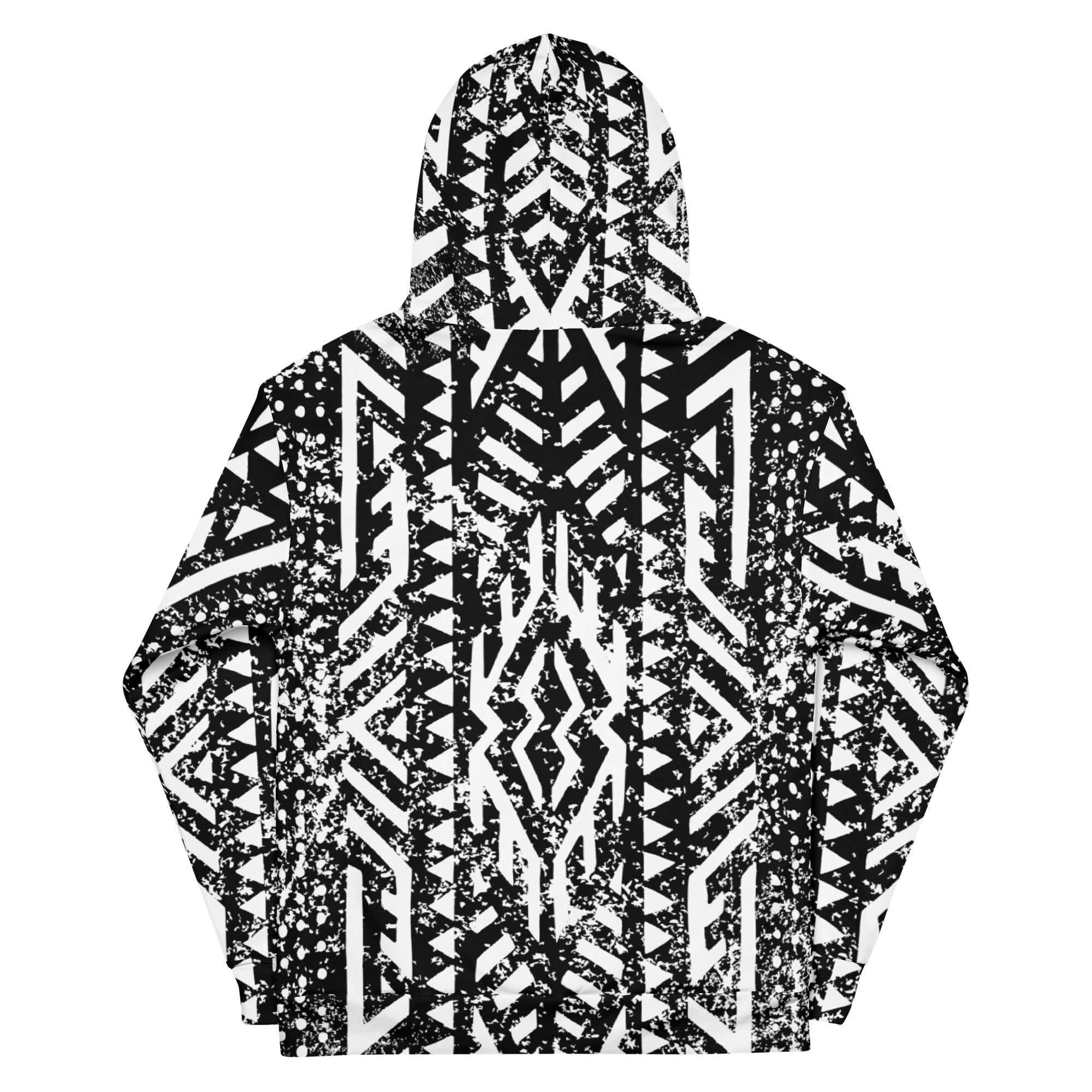 African Print Unisex Hoodie | Black and white | Oasis - Love Africa Print