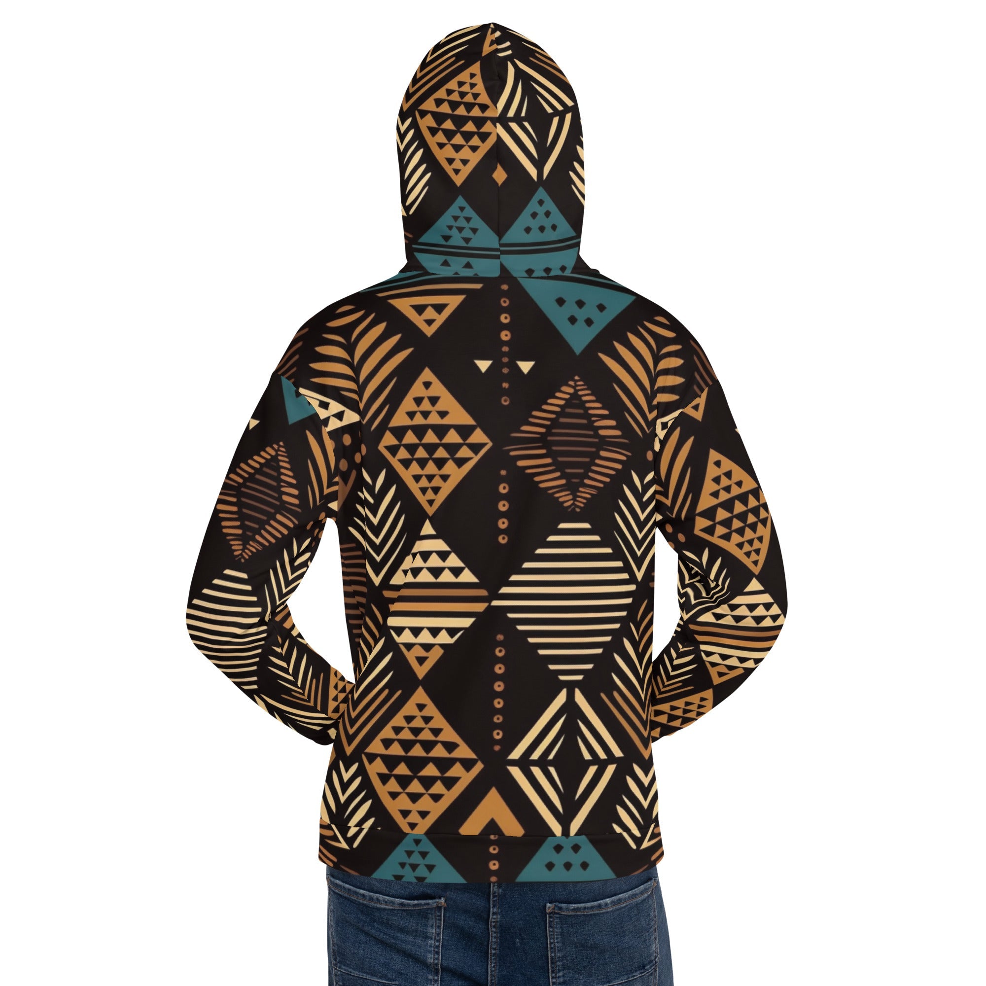 African Print Unisex Hoodie | Earth Tones | Medina - Love Africa Print