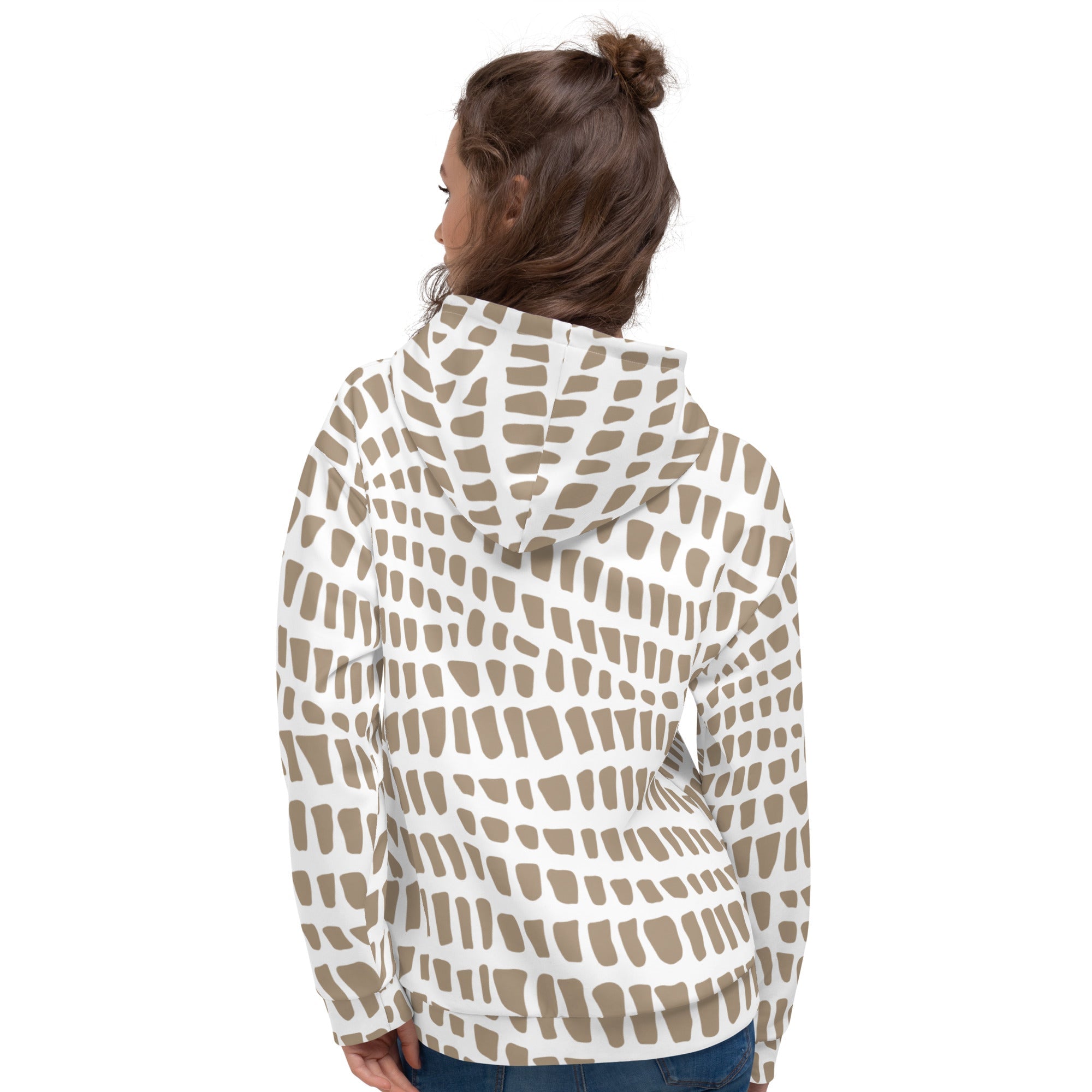 African Print Unisex Hoodie | Nude Tones | Sahara - Love Africa Print