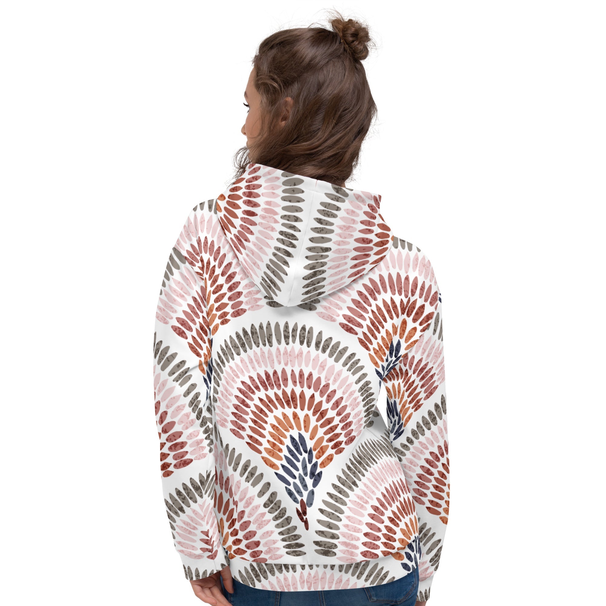 African Print Unisex Hoodie | Pastel Tones | Blossom - Love Africa Print