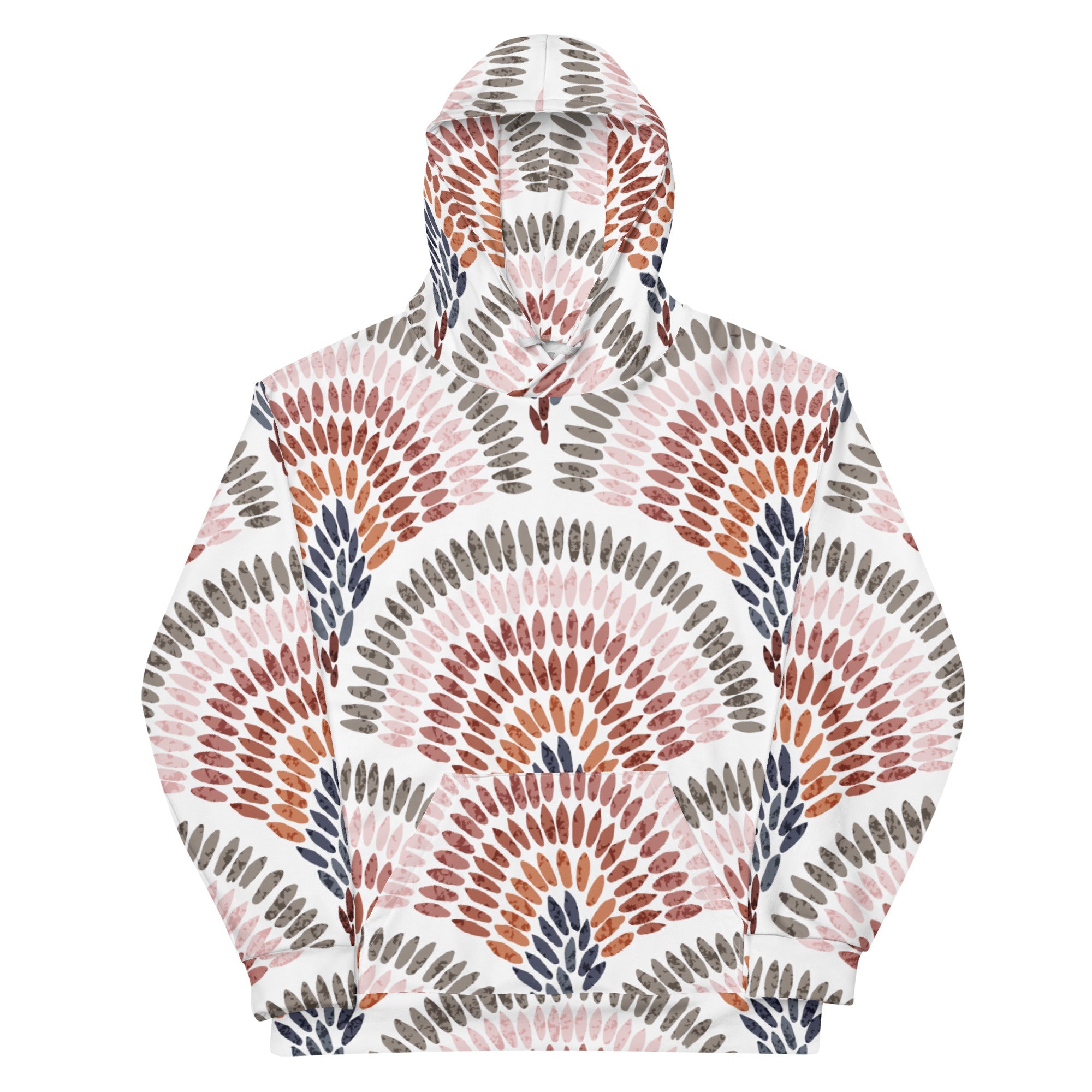 African Print Unisex Hoodie | Pastel Tones | Blossom - Love Africa Print