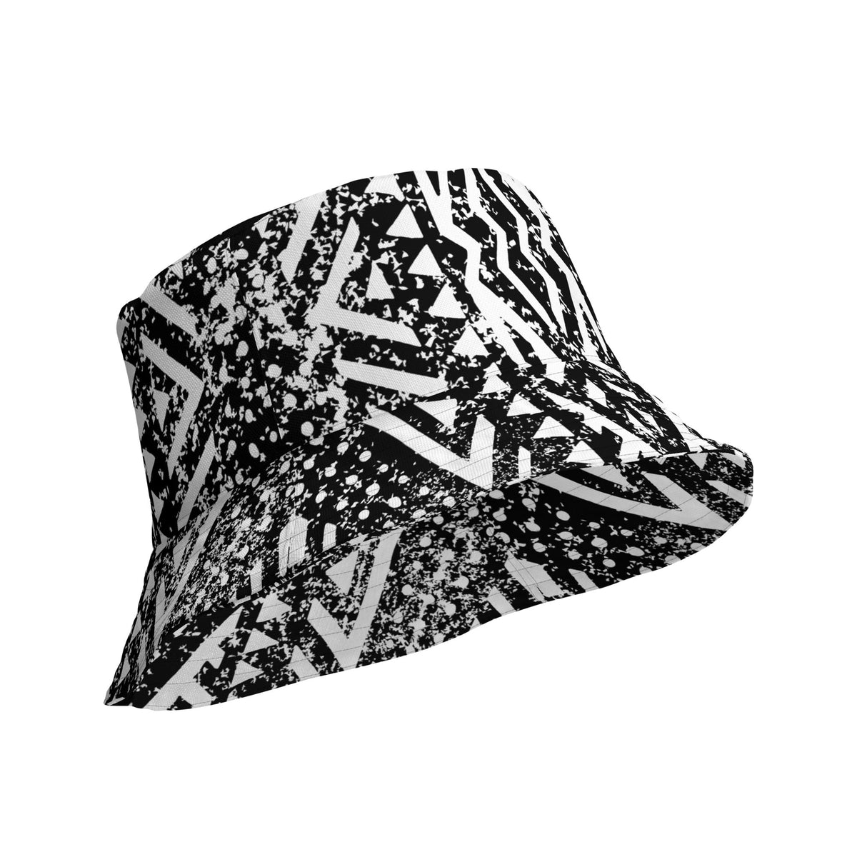 African Print Unisex Reversible Bucket Hat | Black and white | Oasis - Love Africa Print