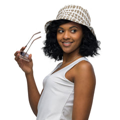 African Print Unisex Reversible Bucket Hat | Nude tones | Sahara - Love Africa Print