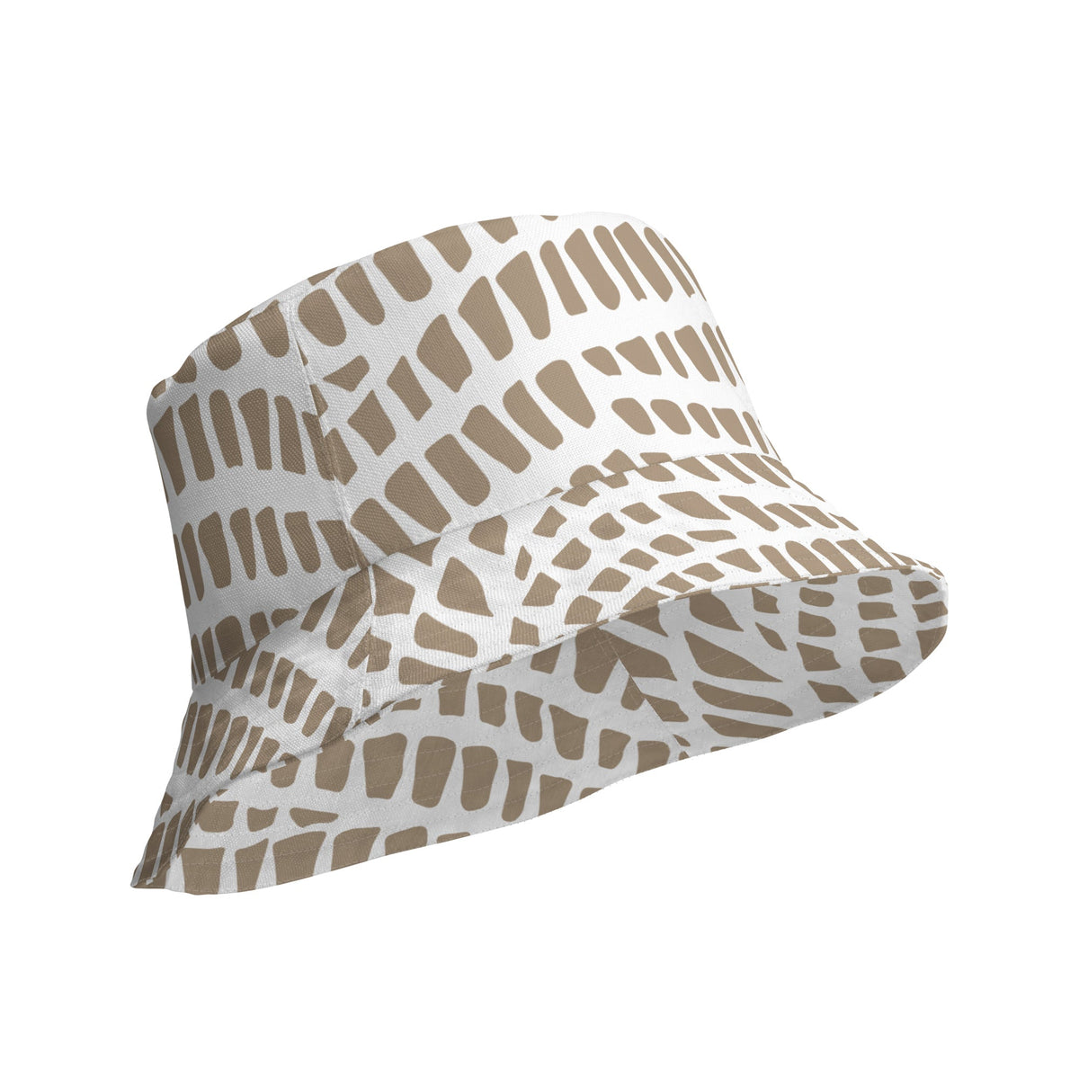 African Print Unisex Reversible Bucket Hat | Nude tones | Sahara - Love Africa Print