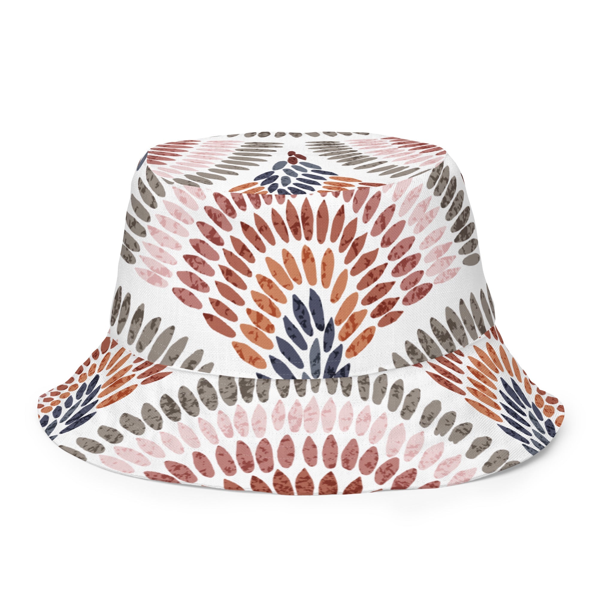 African Print Unisex Reversible Bucket Hat | Pastel tones | Blossom - Love Africa Print