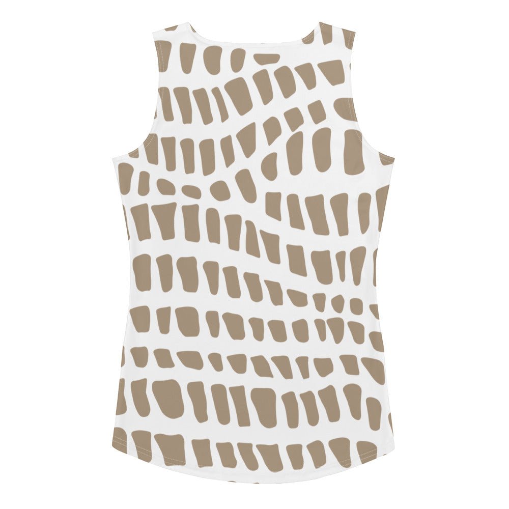 African Print Women's Tank Top | Nude Tones | Sahara - Love Africa Print