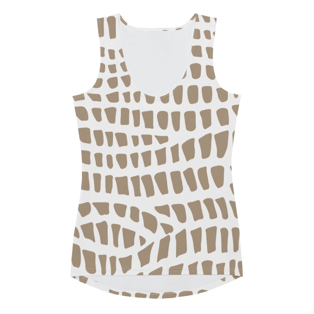 African Print Women's Tank Top | Nude Tones | Sahara - Love Africa Print