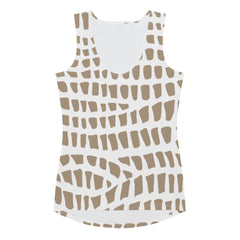 African Print Women's Tank Top | Nude Tones | Sahara - Love Africa Print