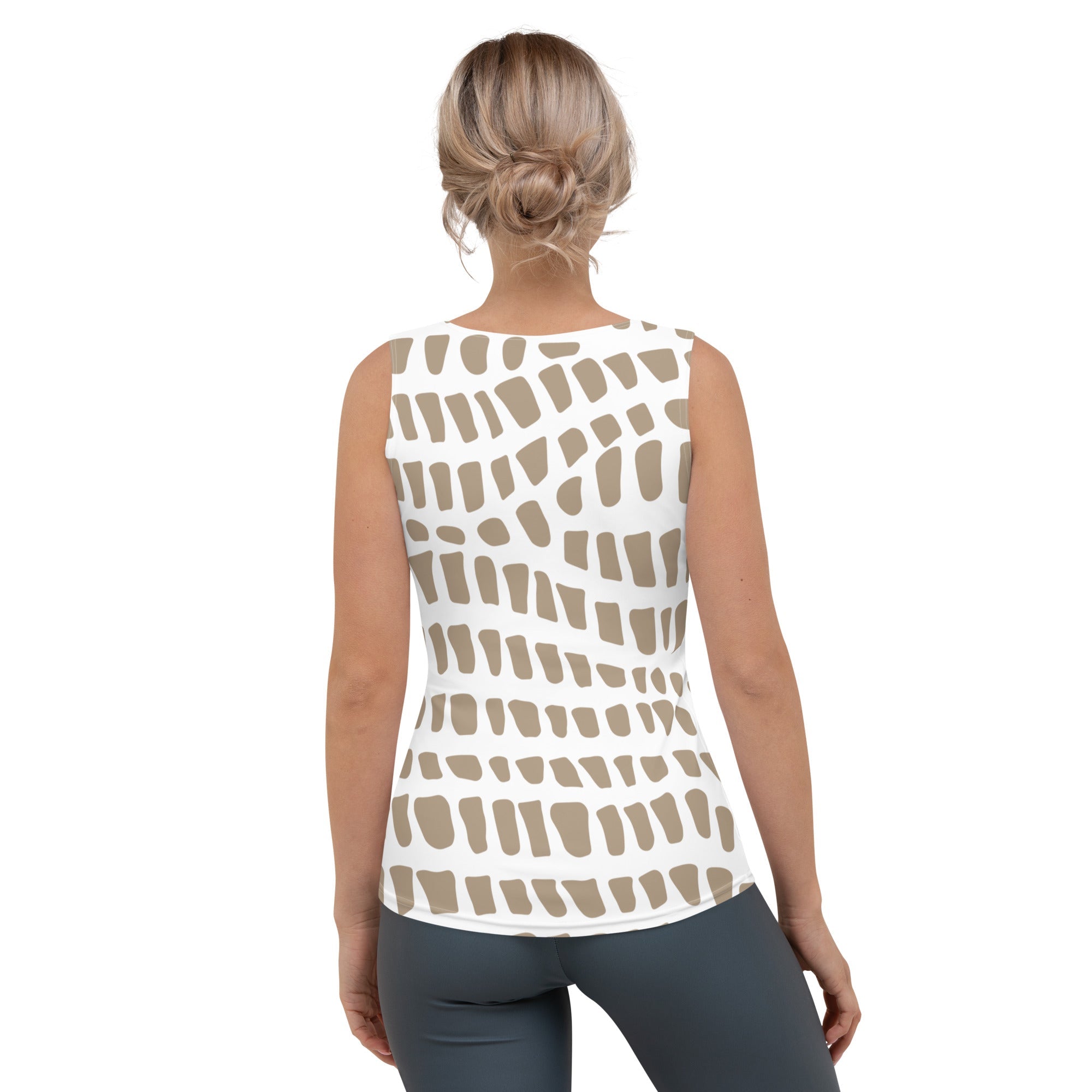 African Print Women's Tank Top | Nude Tones | Sahara - Love Africa Print