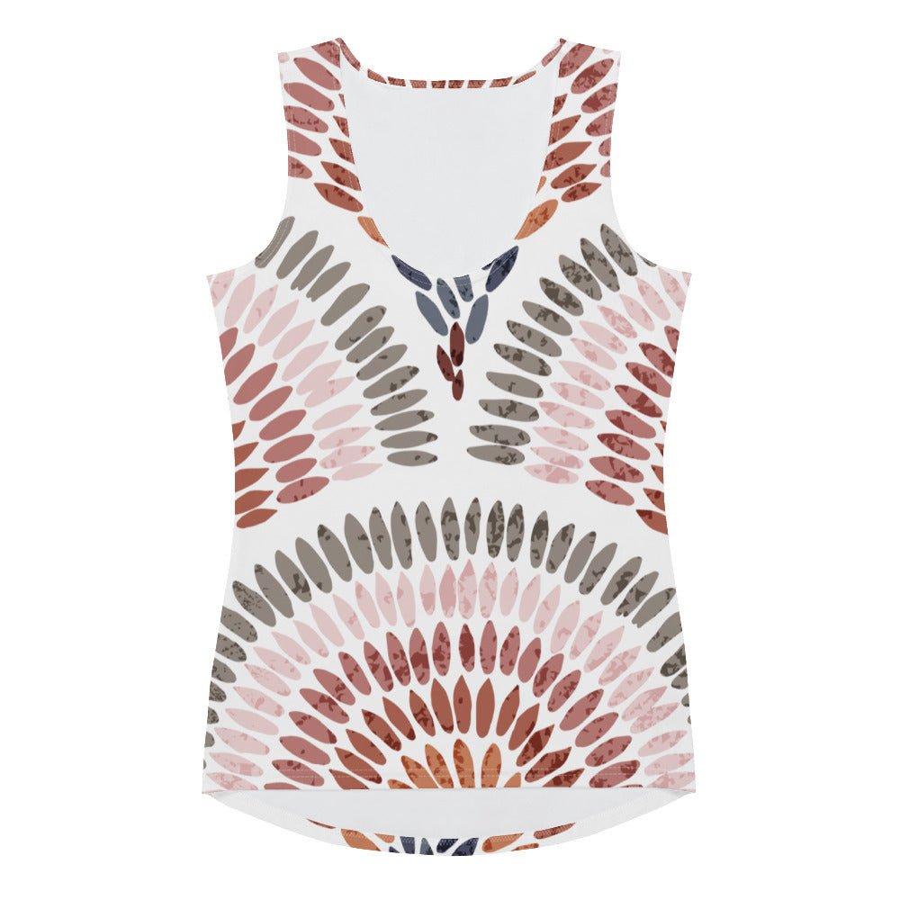 African Print Women's Tank Top | Pastel Tones | Blossom - Love Africa Print