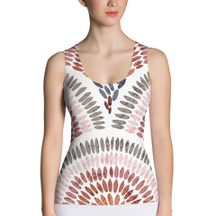 African Print Women's Tank Top | Pastel Tones | Blossom - Love Africa Print