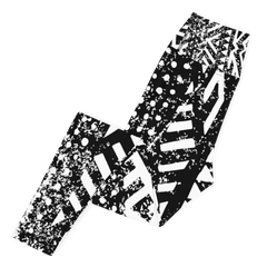 African Print Yoga Leggings | Black and white | Oasis - Love Africa Print