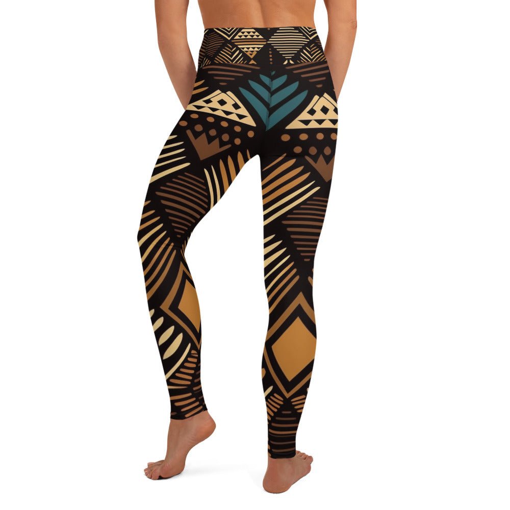 African Print Yoga Leggings | Earth Tones | Medina - Love Africa Print