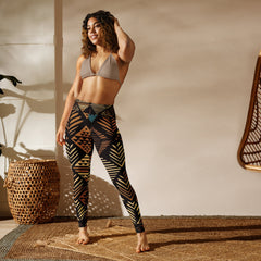 African Print Yoga Leggings | Earth Tones | Medina - Love Africa Print