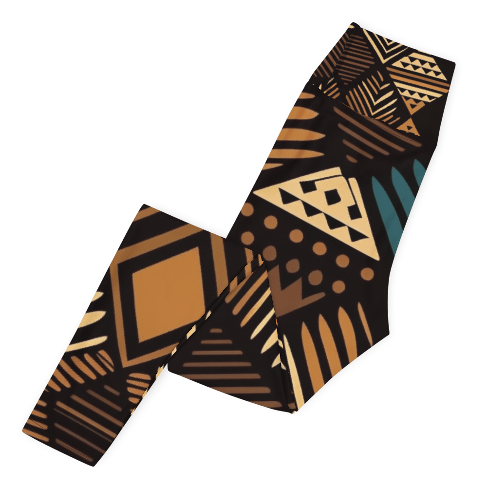 African Print Yoga Leggings | Earth Tones | Medina - Love Africa Print