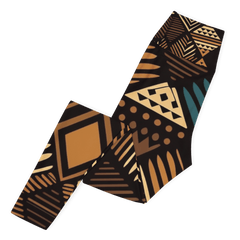 African Print Yoga Leggings | Earth Tones | Medina - Love Africa Print