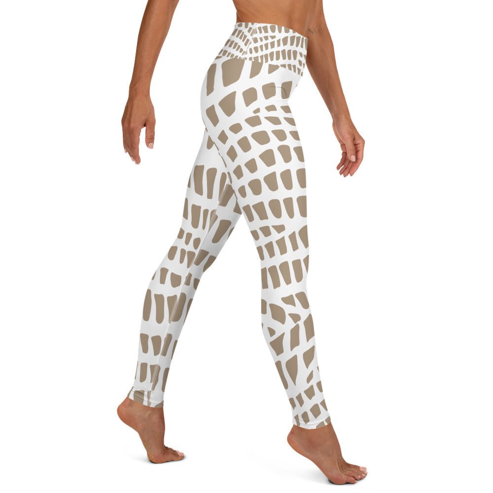 African Print Yoga Leggings | Nude Tones | Sahara - Love Africa Print