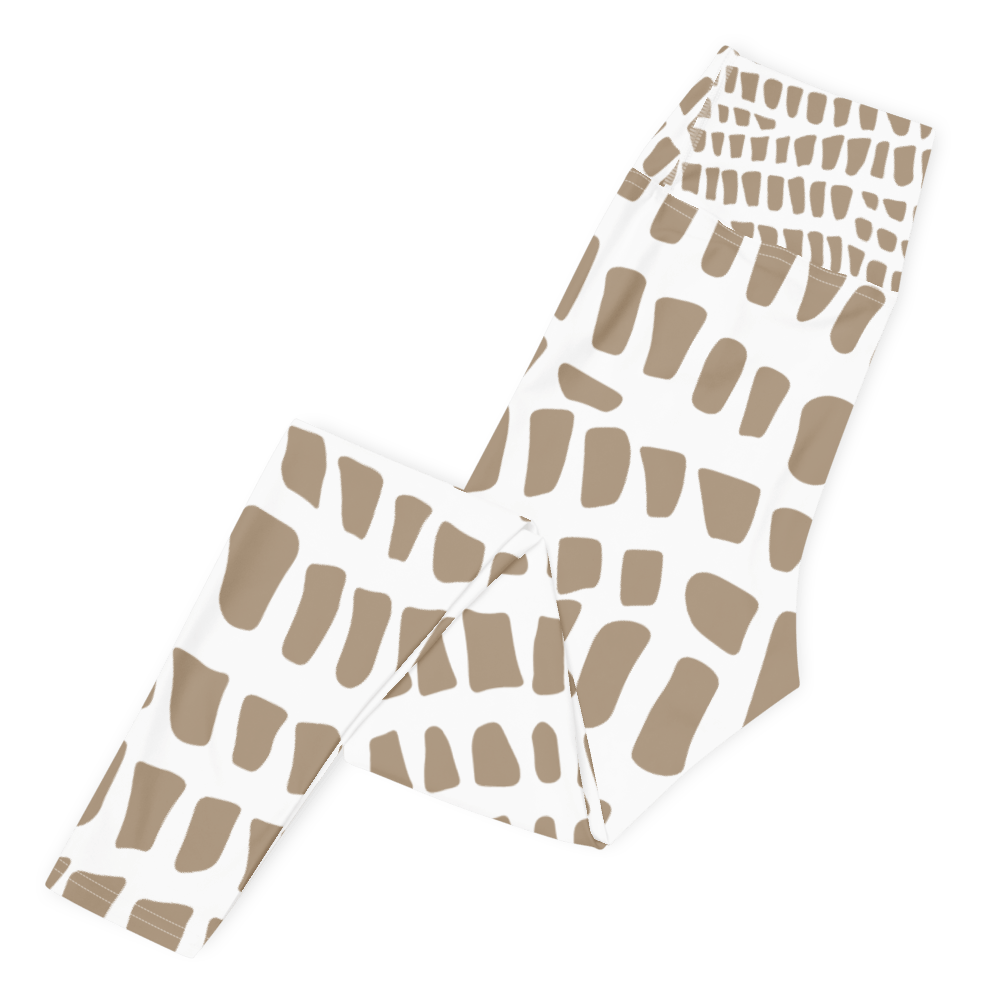 African Print Yoga Leggings | Nude Tones | Sahara - Love Africa Print