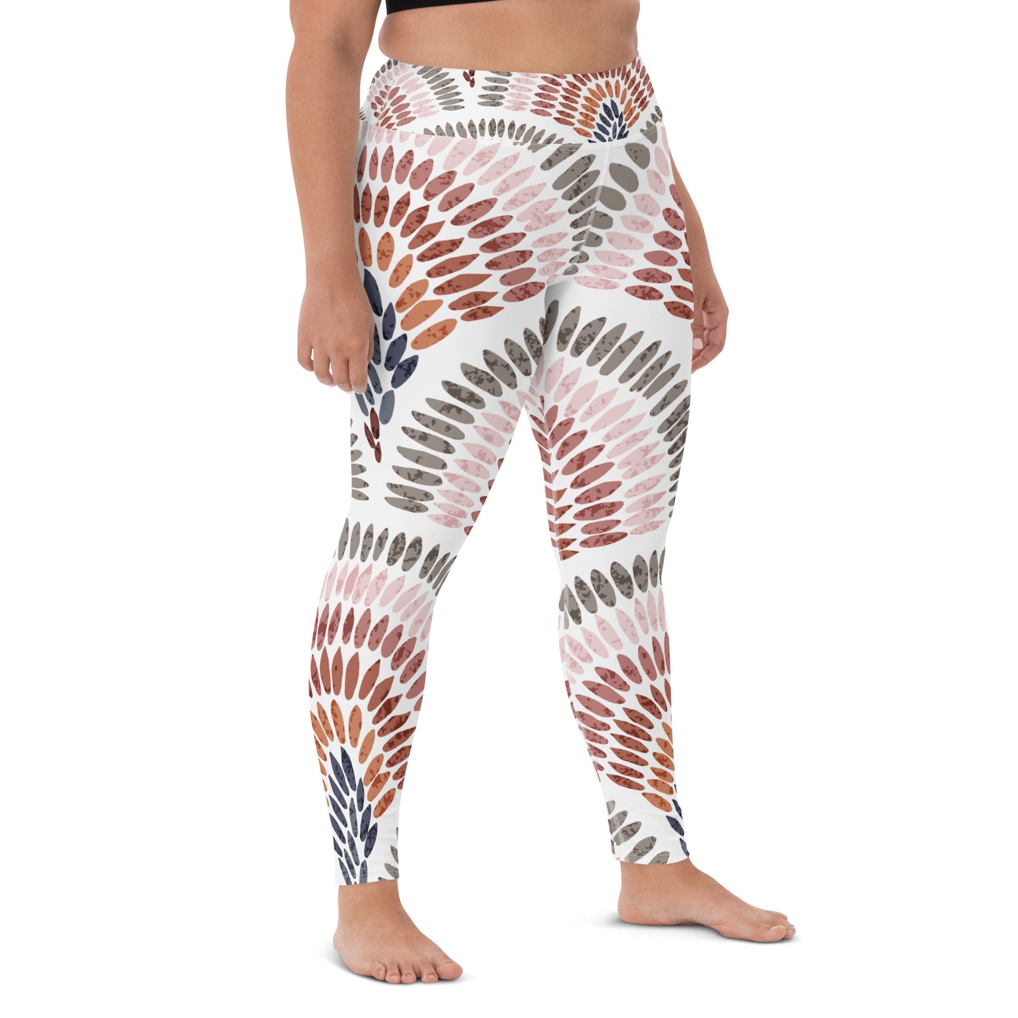 African Print Yoga Leggings | Pastel Tones | Blossom - Love Africa Print